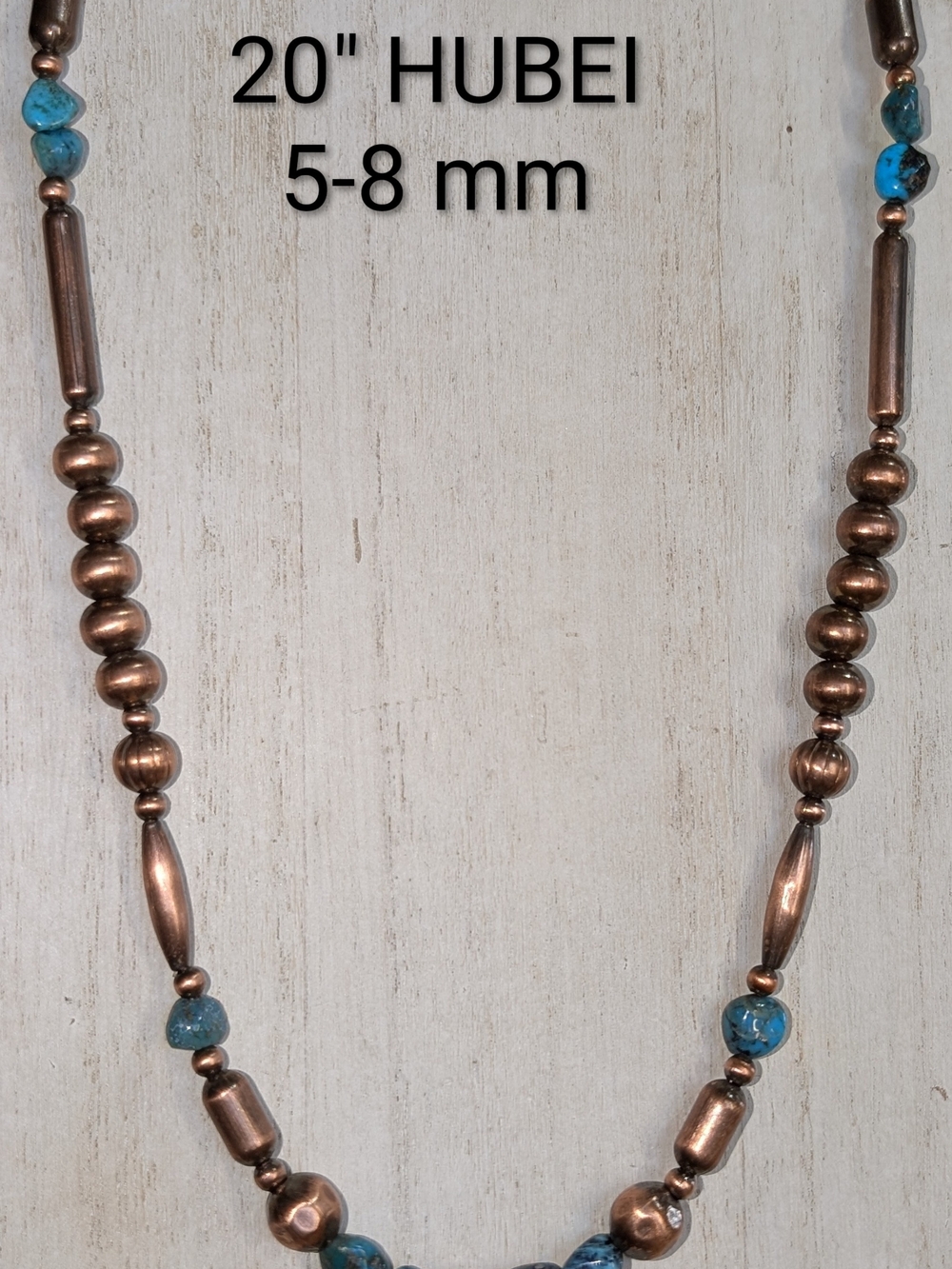 Hubei Turquoise & Copper Pearl Necklace